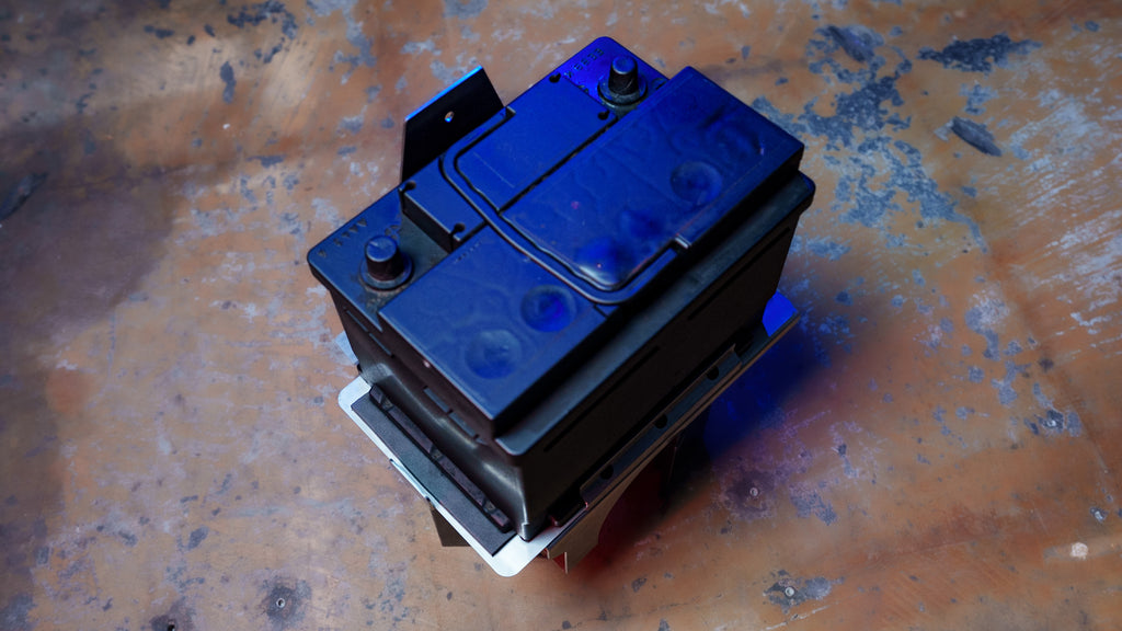 Bracket for additional battery TOYOTA HILUX REVO from '16 for SuperB 100Ah or similar