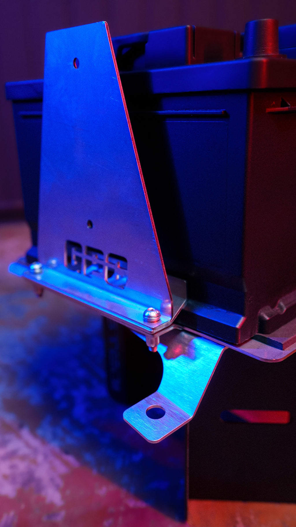 Bracket for additional battery TOYOTA HILUX REVO from '16 for SuperB 100Ah or similar