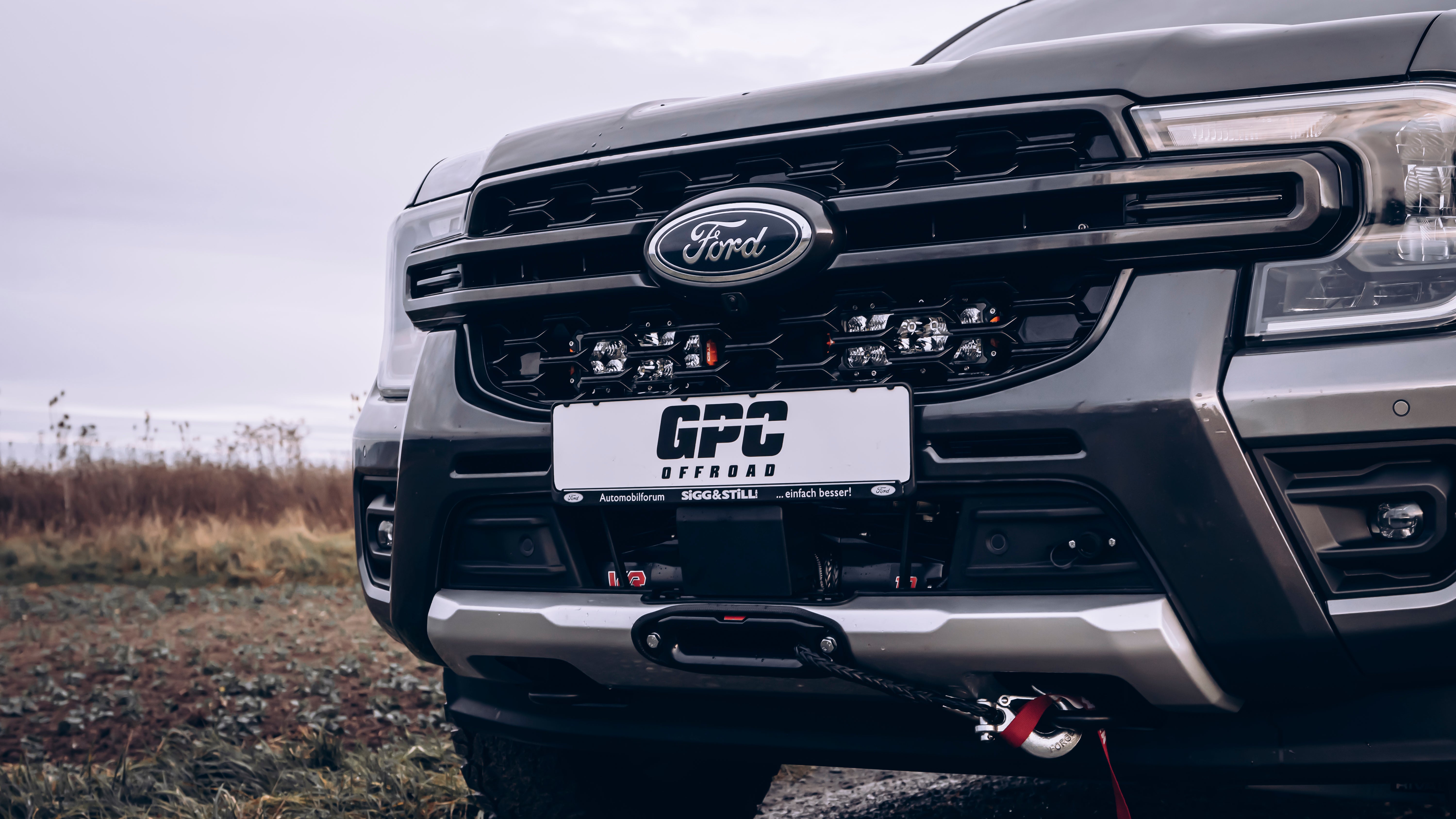 Cable winch carrier for Ford Ranger &amp; VW Amarok (from 2023-)