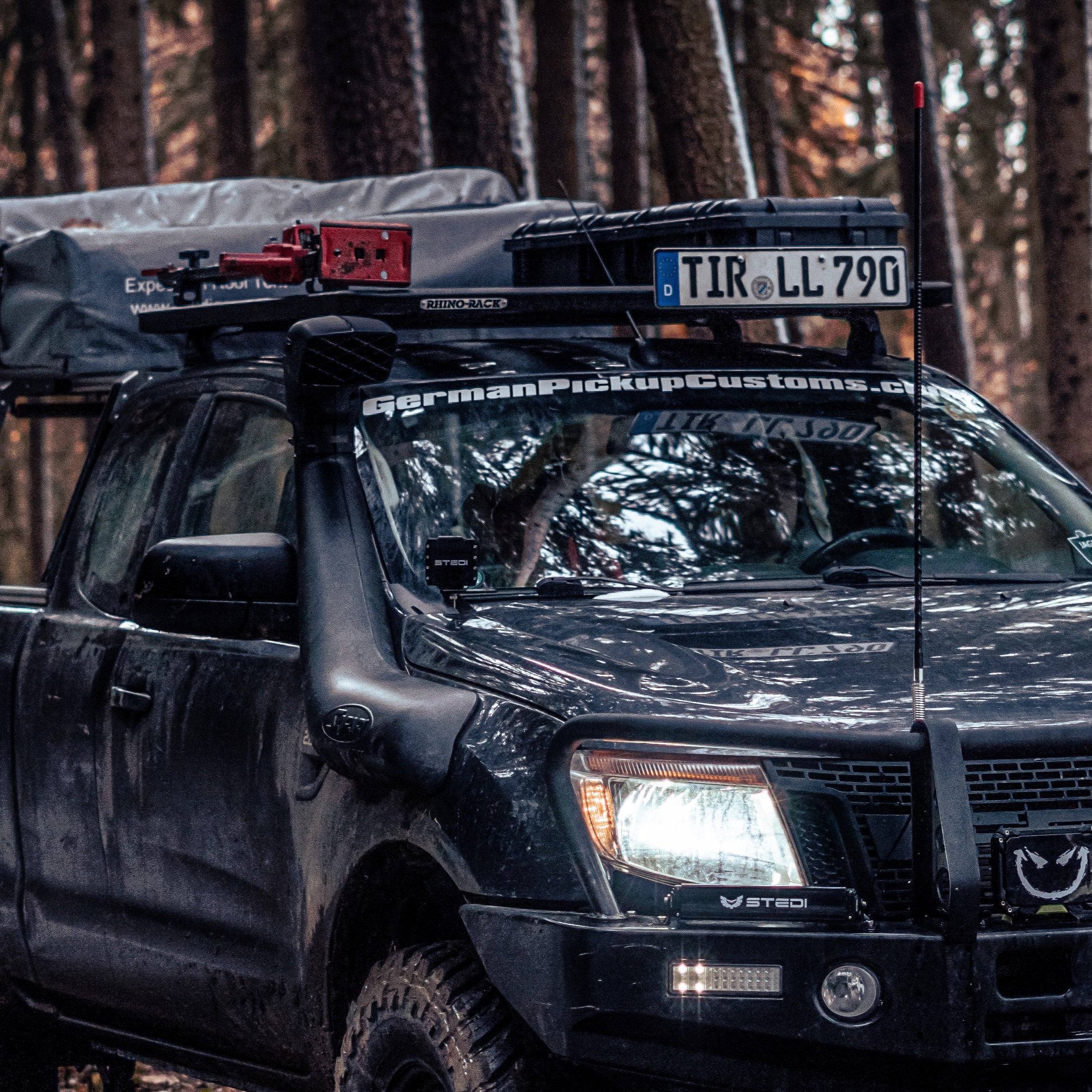 Ford Ranger Ex/Cab (2012-23) RHINO-RACK™ Plattform Pioneer 6 1300X1240 RLT600+RTS - GPC-Offroad