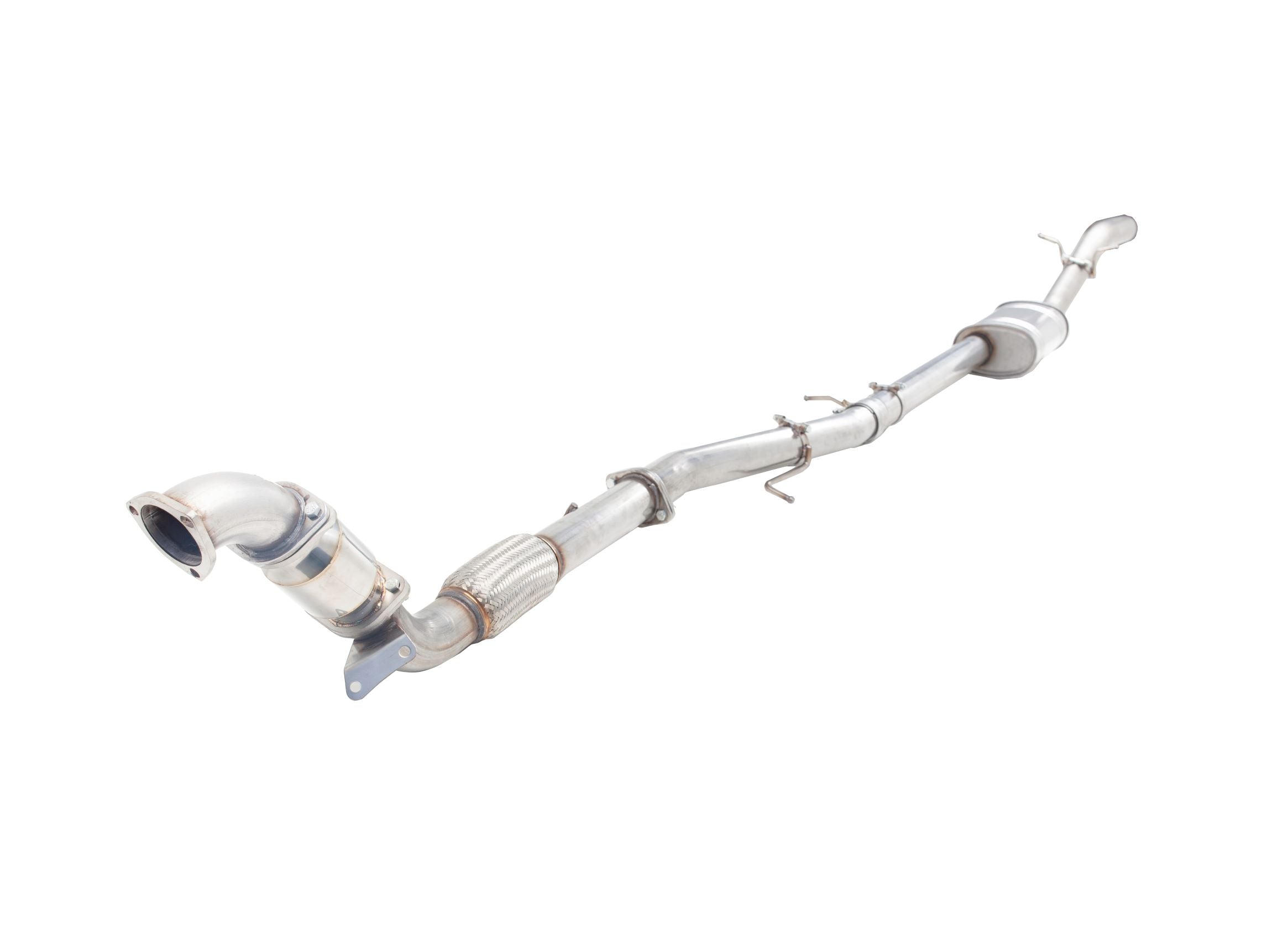 3" Turbo-Back System, with high-flow cat, 409 stainless steel (only for use on the race track and off-road)