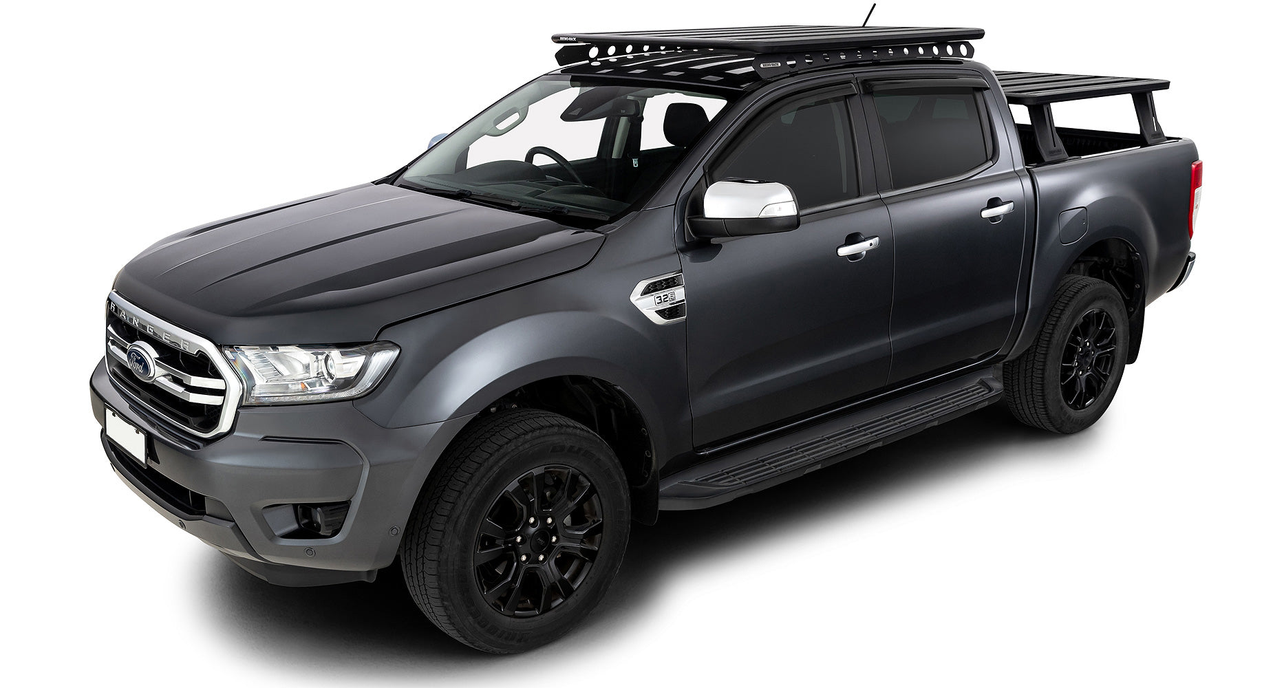 Ford Ranger D/Cab & Raptor (2012-23) RHINO-RACK™  Pioneer 6 Plattform 1500X1240 Backbone