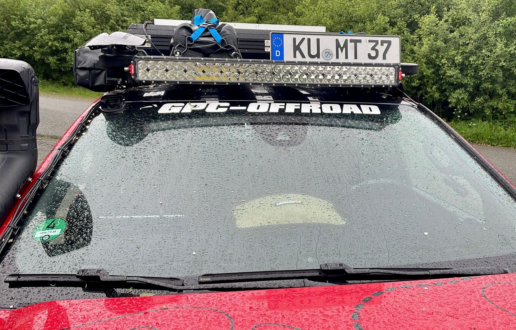 Windschutzscheibenaufkleber in Lichtgrau von GPC-Offroad - GPC-Offroad
