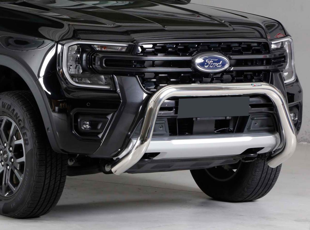 Ford Ranger front protection bar chrome stainless steel 76mm (from 2023-) 