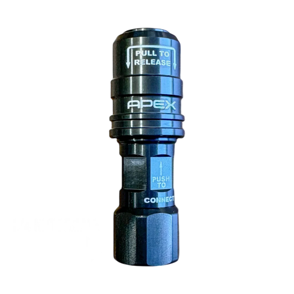 APEX - High Flow Push On Chuck - 1/4NPT Female (Dual Flow)