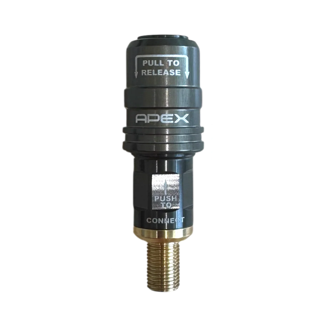 APEX - High Flow Push-On Chuck - Geschlossenes Schnelldurchflussventil m. Gewindeanschluss