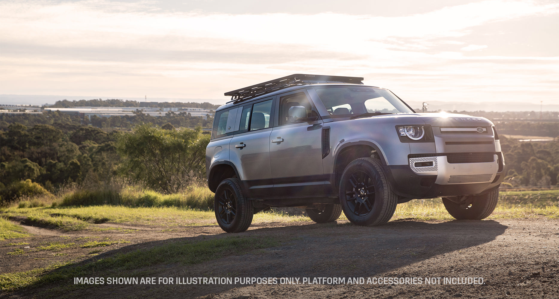 Land Rover New Defender ab 2020- (110; m. OEM Tracks) - Rhino Rack Pioneer 6 Plattform (1900x1240mm) inkl. Backbone - GPC-Offroad