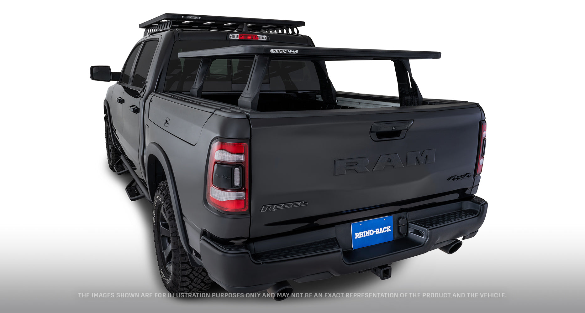 Reconn-Deck Ladeflächenrack für RAM1500 (Gen. 4 & 5 mit RAMBOX) inkl. Pioneer 6 Plattform 1500x1430mm - GPC-Offroad