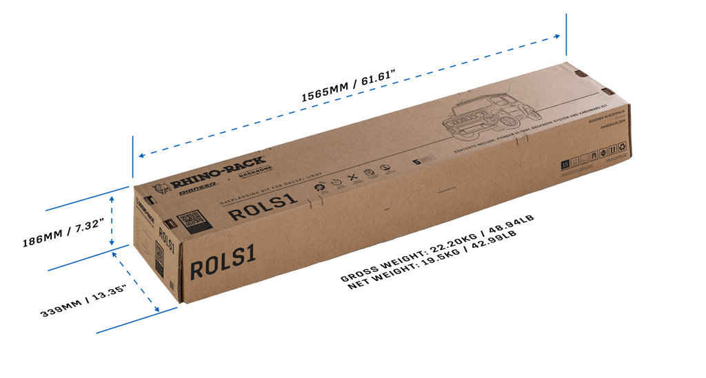 Suzuki Jimny (GJ,HJ ab 2018-) RHINO-RACK™  Plattform Pioneer(LT) inkl. Backbone