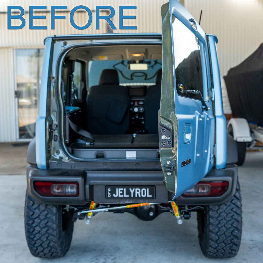 Heckklappen-Strebe Verlängerung für Susuki Jimny JB74 - Pirate CAMP CO.