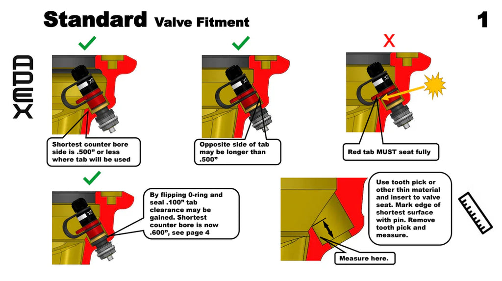 APEX - RPV extended - quick release tire valve extra length (incl. special tool)