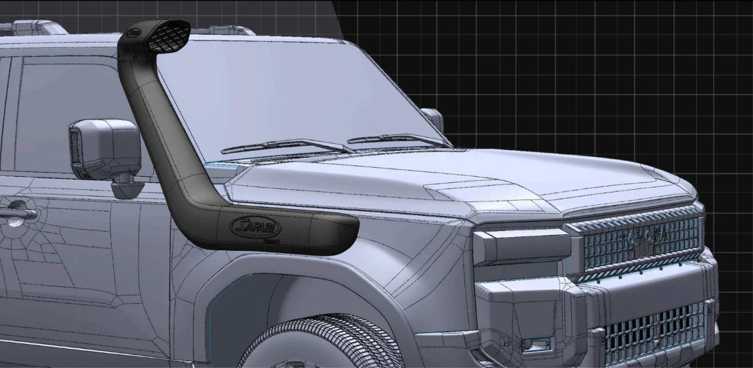 SAFARI ARMAX Schnorchel - Toyota Landcruiser J250 - 2.8L Diesel, 2.4L Benziner - GPC-Offroad