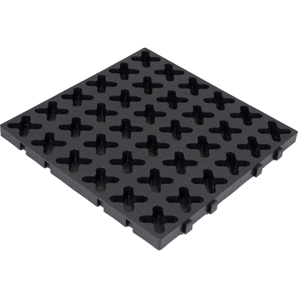 12"x12" Tmat Interlocking Panel  OHNE Ablaufbohrung (Single)