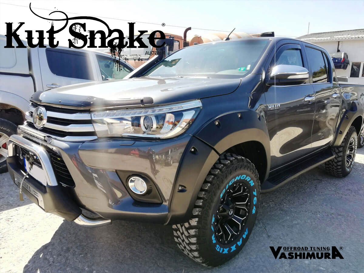 Kut Snake Kotflügelverbreiterung Toyota Hilux REVO (ab 2021+) - 75mm Breite