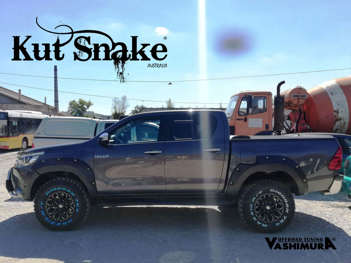 Kut Snake Kotflügelverbreiterung Toyota Hilux REVO (ab 2021+) - 75mm Breite
