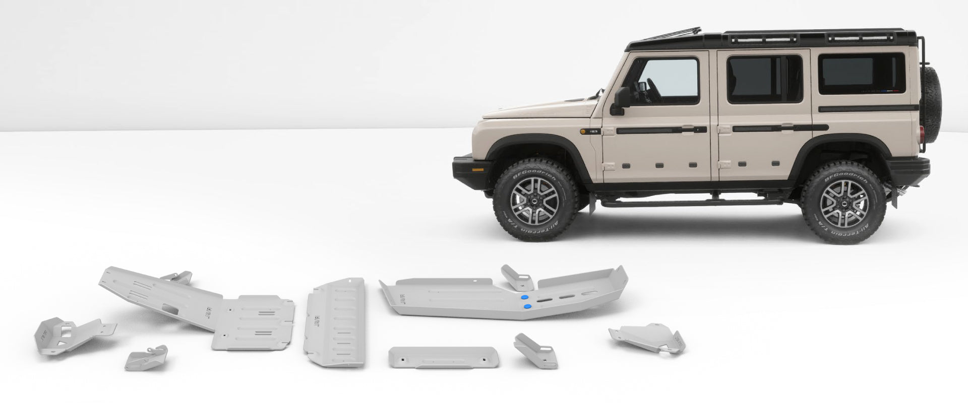 RIVAL4x4 Unterfahrschutz komplett (6 Teilig) für Ineos Grenadier 4WD ab 2023- (3.0V6, 3.0TD) - GPC-Offroad