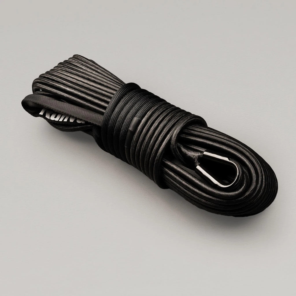 Runva Armortech 35m x 10mm Synthetic Rope BLACK