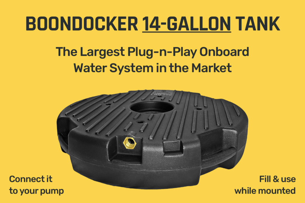 Trail'd 53 liter spare wheel tank - Boondocker