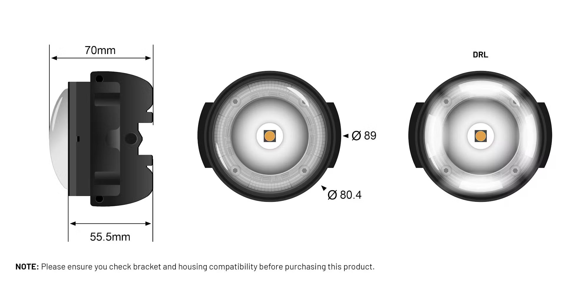 STEDI Boost Integrated Driving Light Nebelscheinwerfer - für ARB Deluxe