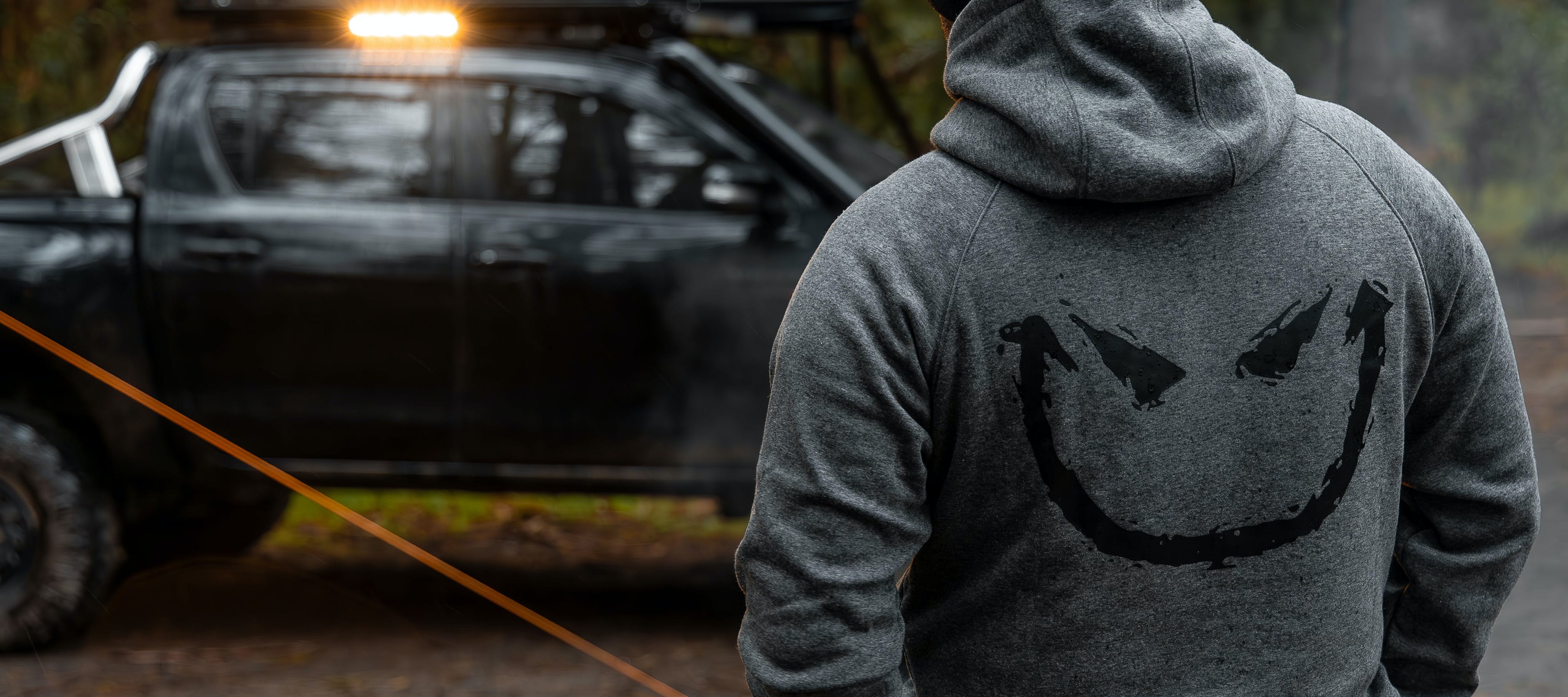STEDI™ Hoodie - Charcoal Smiley - GPC-Offroad