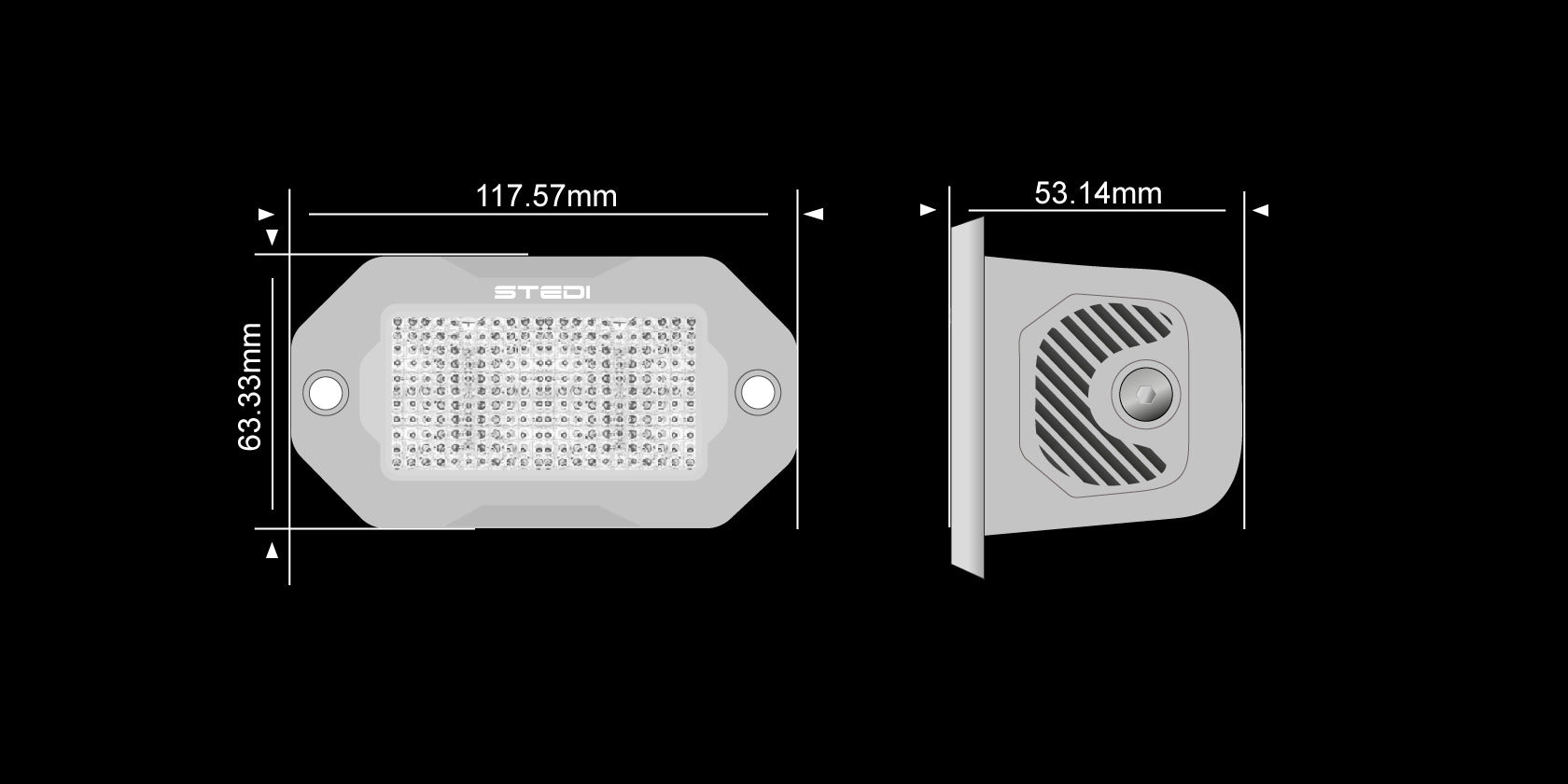 STEDI G2 Marine FLUSH Work Light