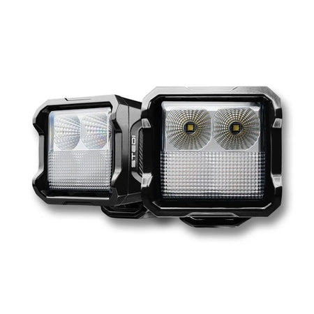 STEDI G4 Black Dual Colour Work Light (White/Amber) - GPC-Offroad