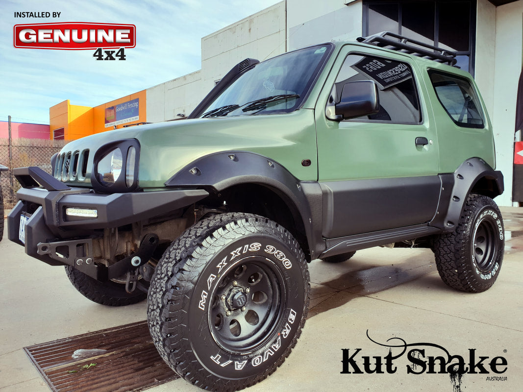 Kut Snake Kotflügelverbreiterung Suzuki Jimny FJ "Monster" - 100 mm Breite - Struktur Oberfläche