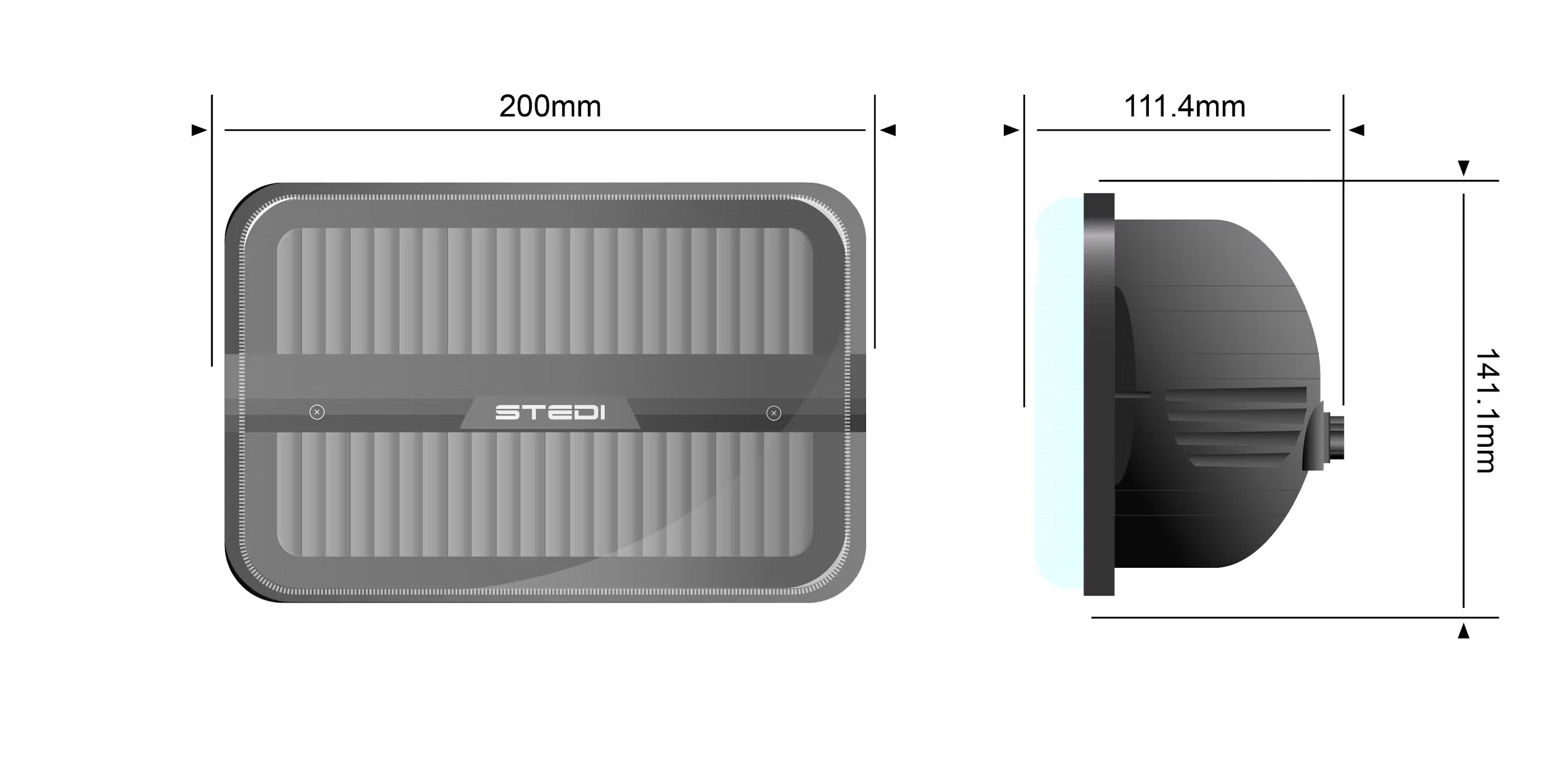 STEDI  Homage Rectangle 7x5 Inch - (5700K) - GPC-Offroad