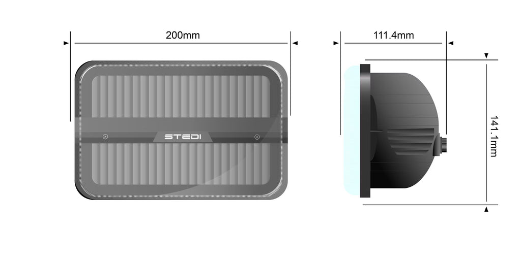 STEDI  Homage Rectangle 7x5 Inch - (5700K)