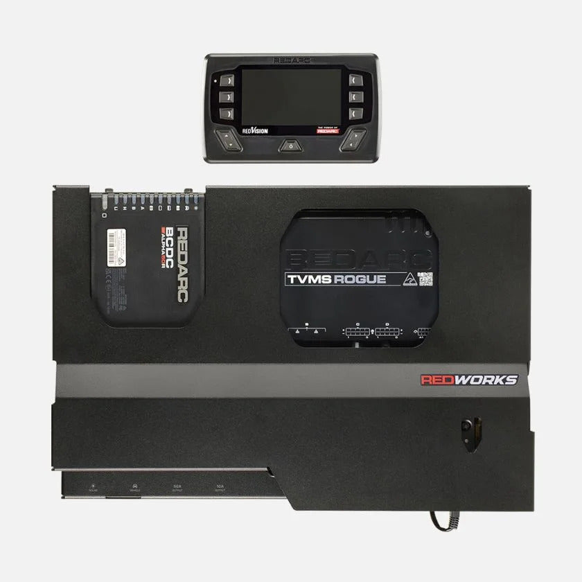 REDARC - Redworks - Pioneer 50 - Einbaufertiges Doppelbatterie System