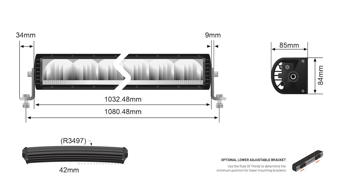 STEDI Light Bar ST2K Curved 40.5 Zoll