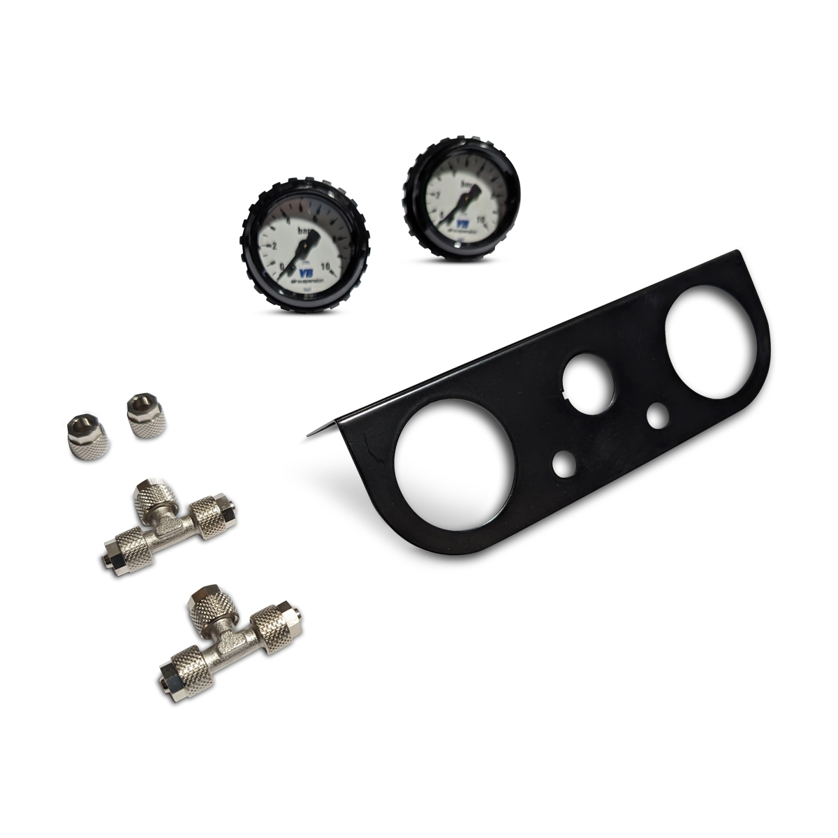 VB AirSuspensions - Erweiterungskit - Universal Bedienteil m. zwei Manometer - GPC-Offroad