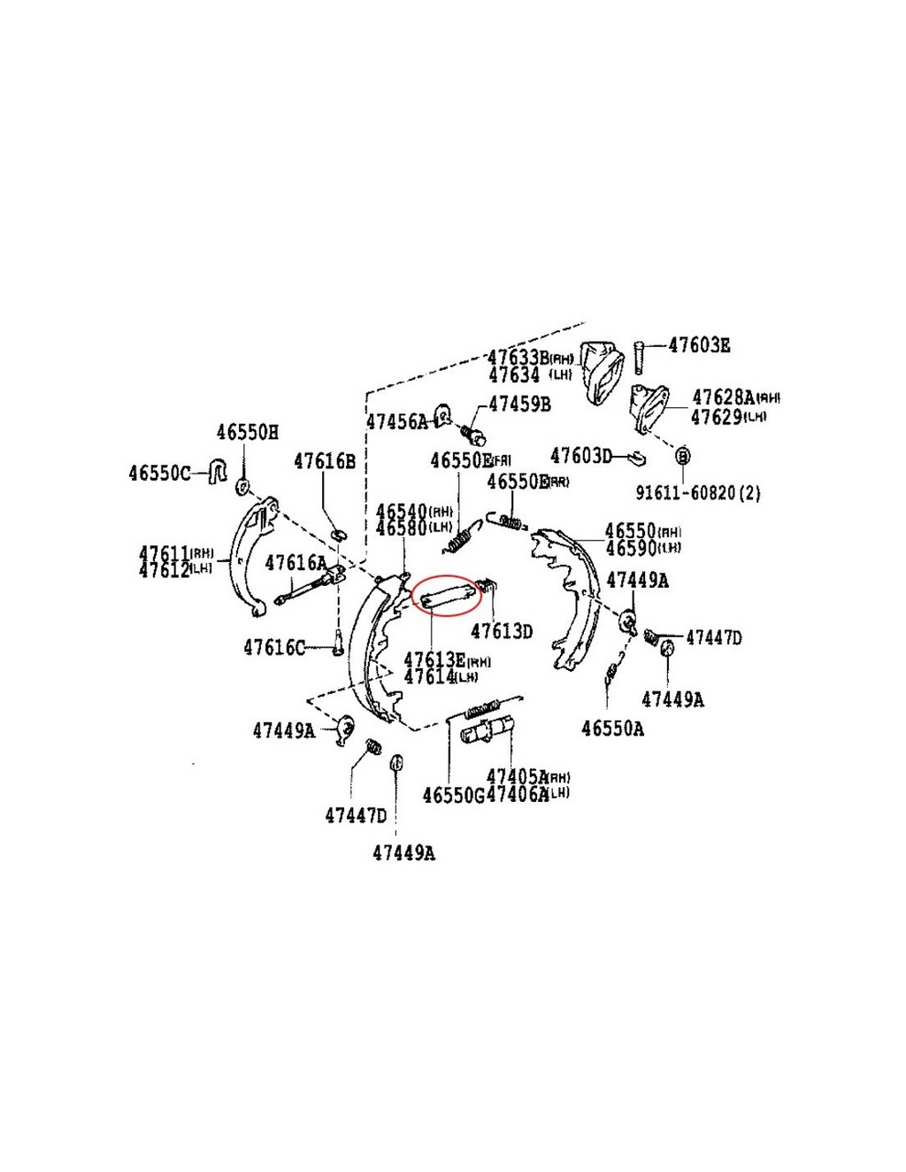 TerrainTamer Modifiziertes Hinterradbremssystem für die Feststellbremse - Toyota Land Cruiser J8 / 9 / 10 / 12 / 15 / FJ