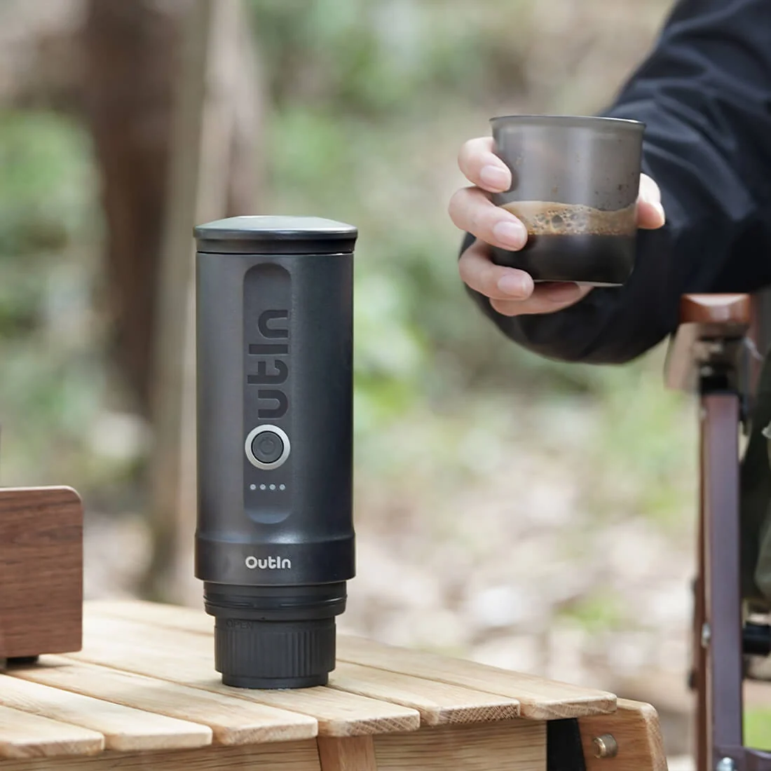 OutIn - Nano - Tragbare Espressomaschine - Space Grau