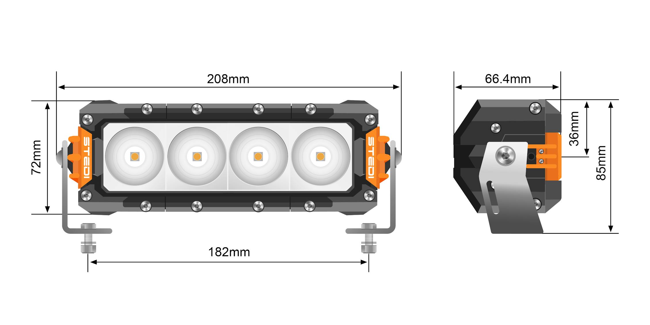 STEDI Light Bar ST3301 PRO 7.5 inches