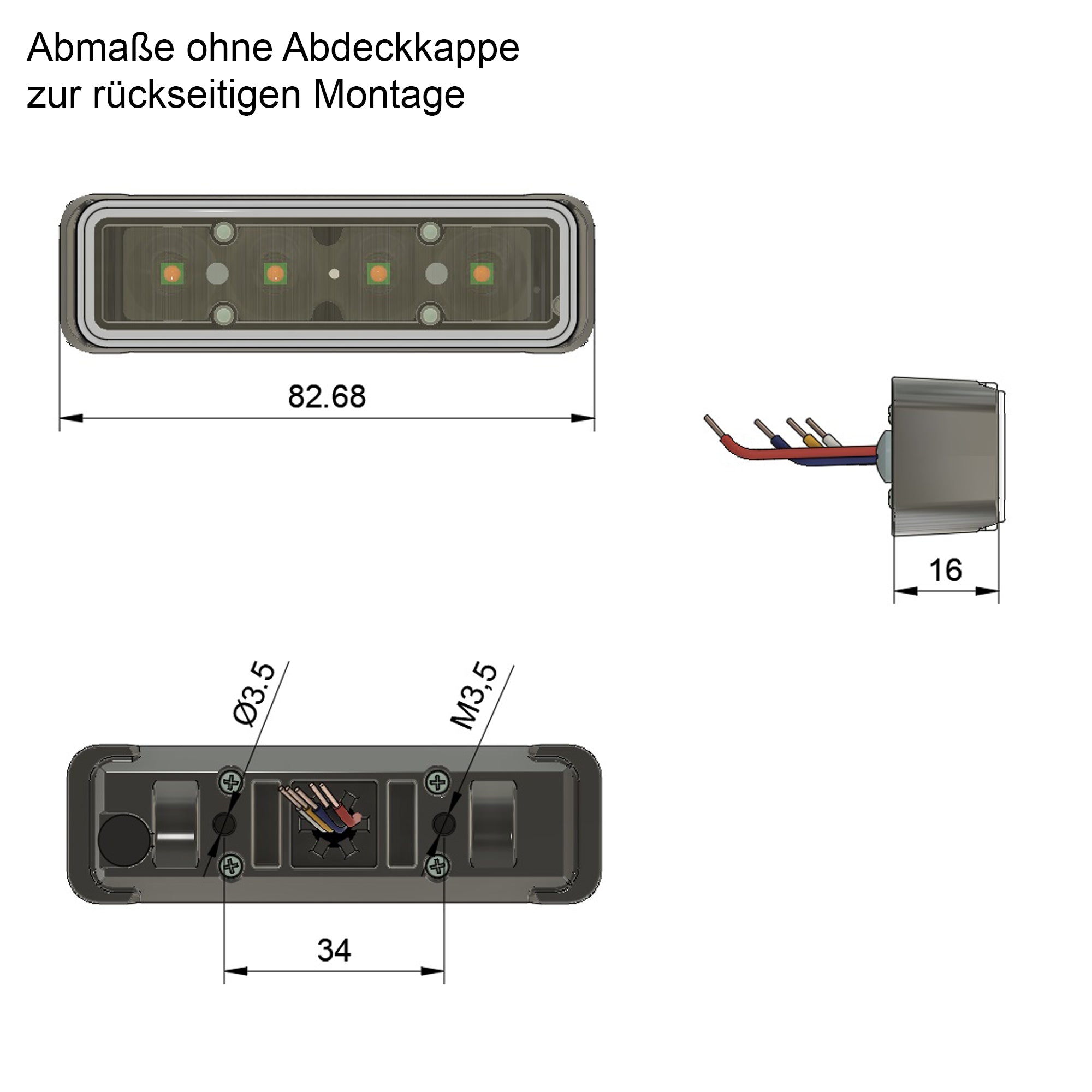 Frontblitzer - ProFlash R65 - Gelb - GPC-Offroad