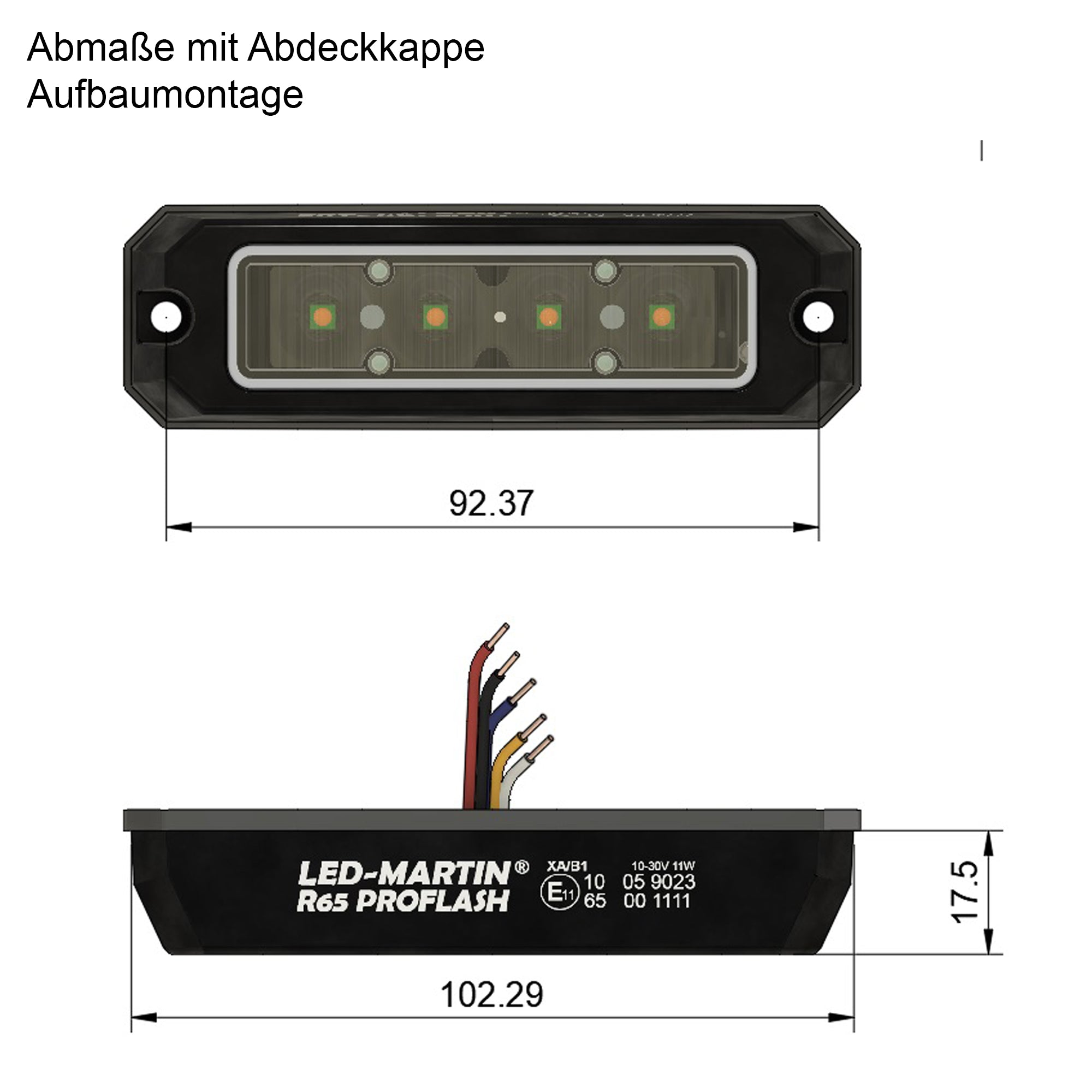 Frontblitzer - ProFlash R65 - Gelb - GPC-Offroad