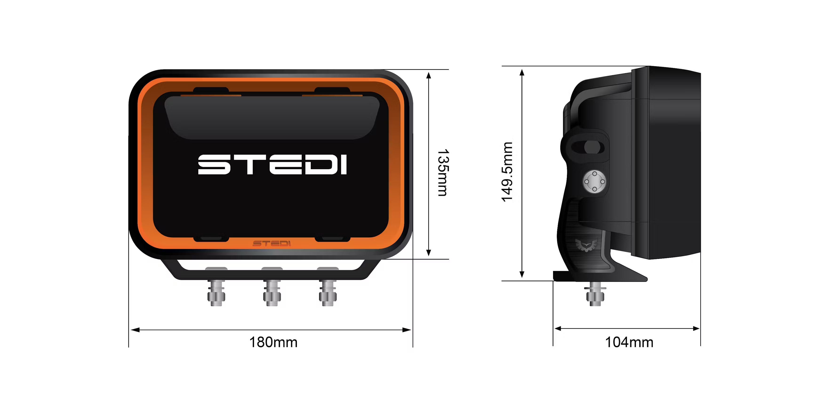 STEDI Quad EVO LED Driving Light (Centre Module) - GPC-Offroad