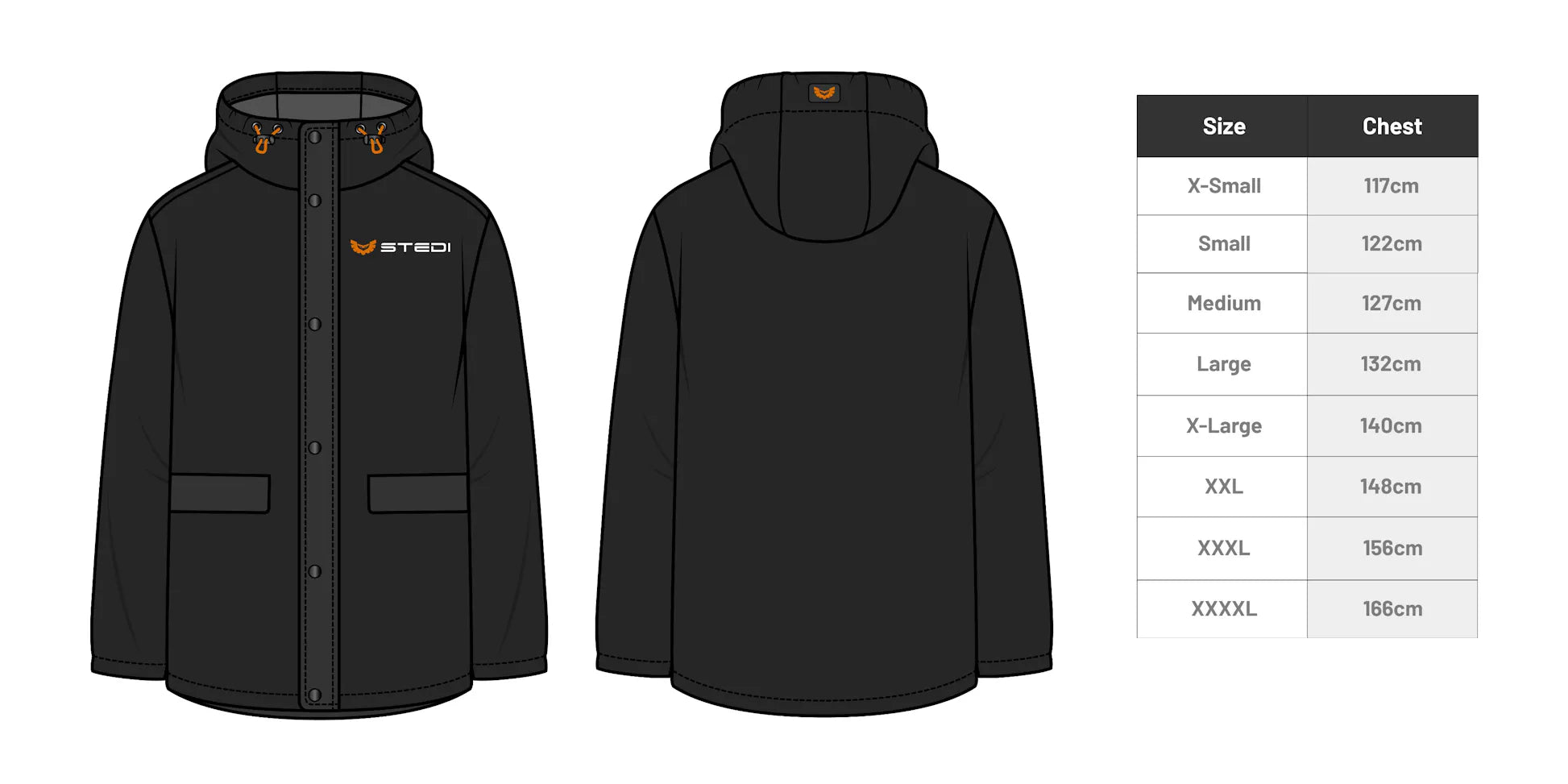 STEDI - Longer Puffer Jacke (Lange Größe) - GPC-Offroad