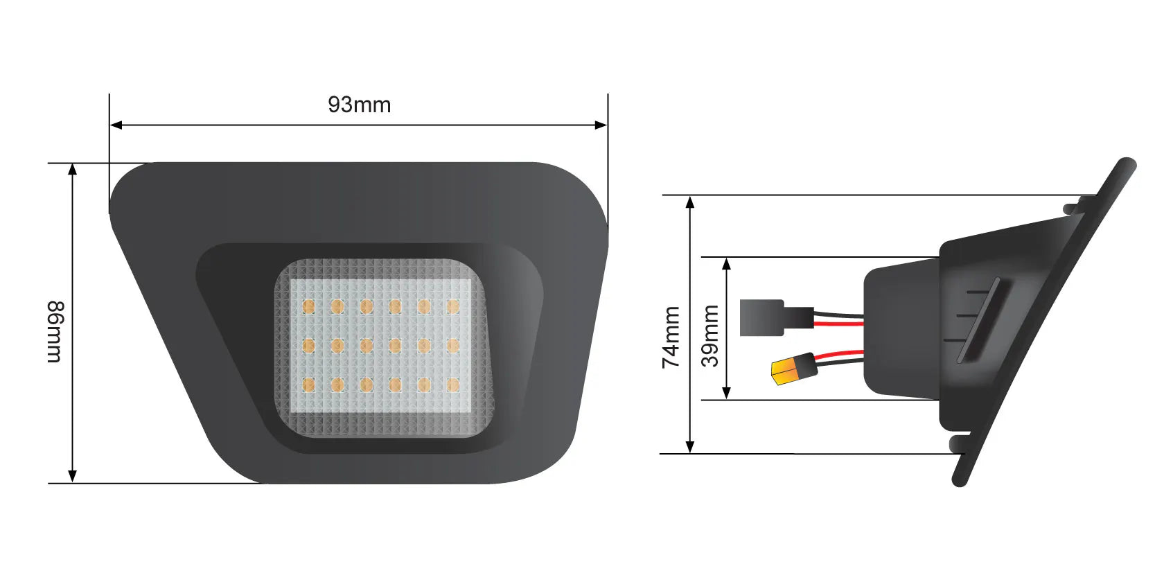 STEDI LED Nummernschildbeleuchtung für (DODGE)RAM 1500 2500