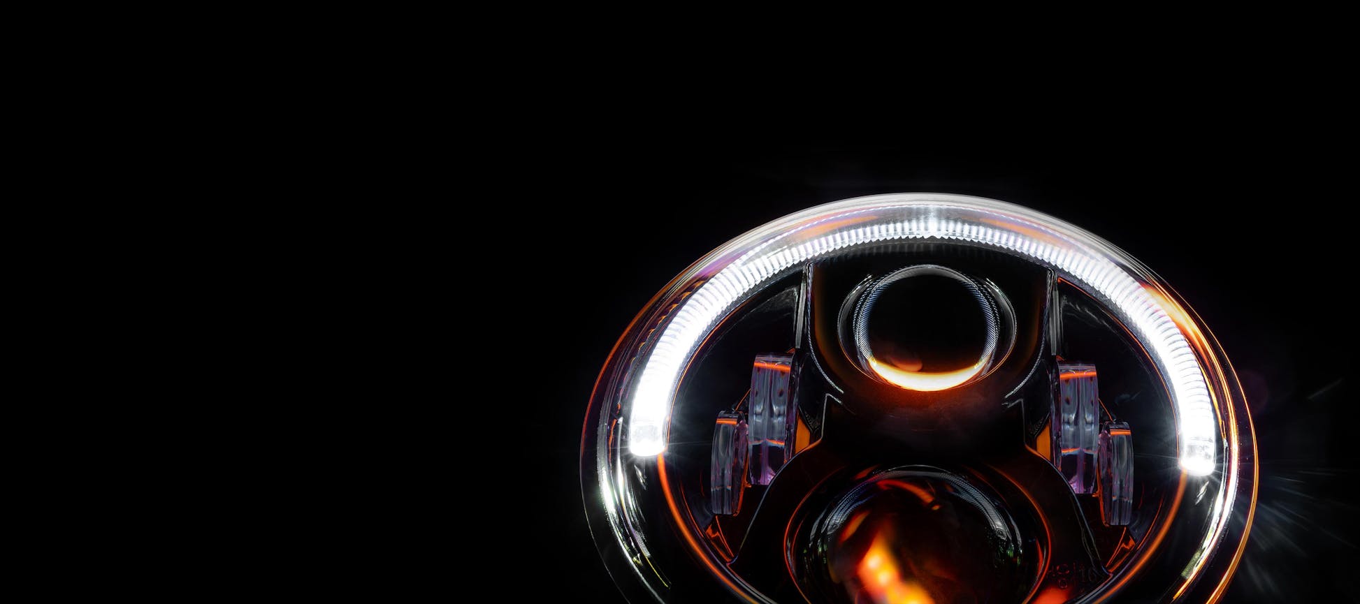 STEDI 7Inch Carbon LED Headlight - Black (5700K) - GPC-Offroad