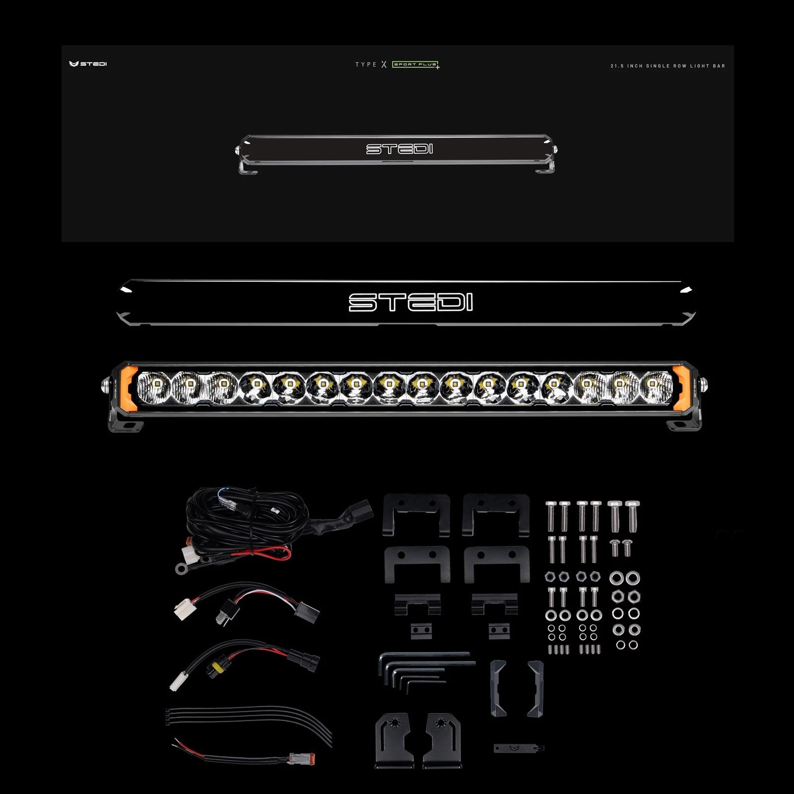 STEDI Sport Plus, Single Row, 21.5 inch, 16 LED Light Bar