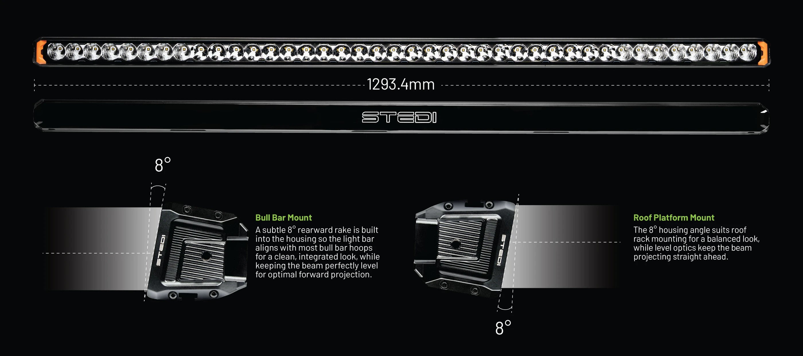 STEDI Sport Plus, Single Row, 51.5 inch, 40 LED Light Bar