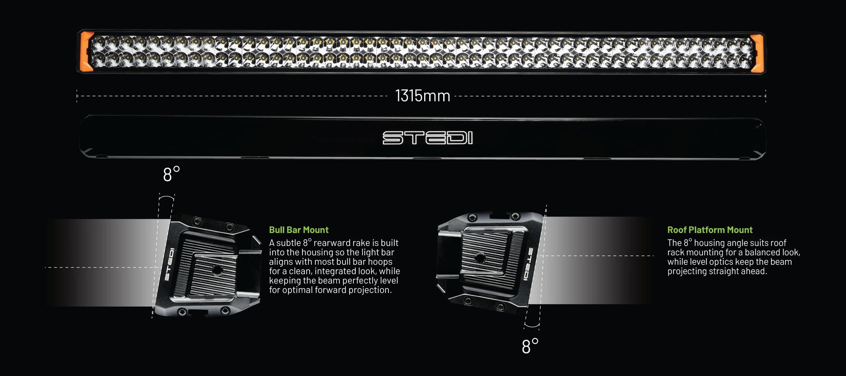 STEDI Sport Plus, Double Row, 52 inch, 100 LED Light Bar