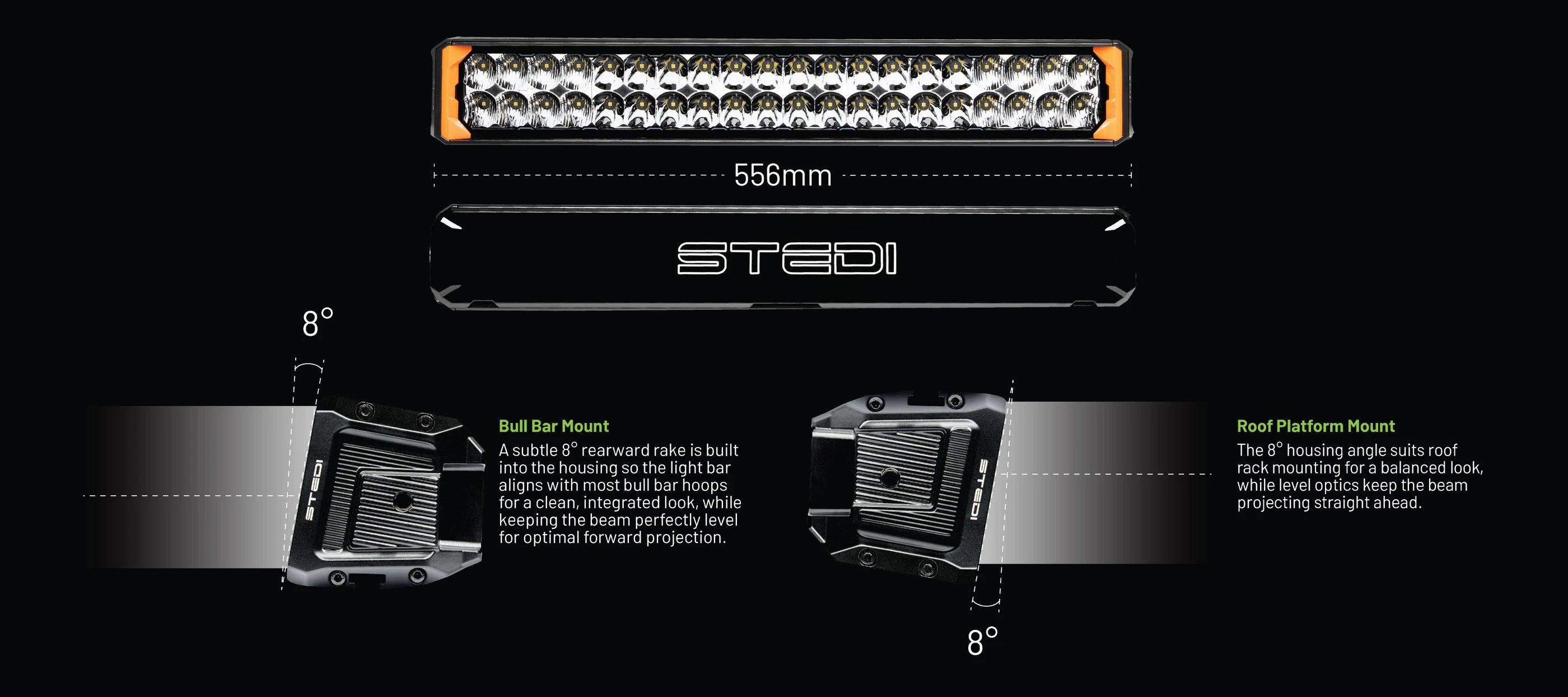 STEDI Sport Plus, Double Row, 22 inch, 40 LED Light Bar