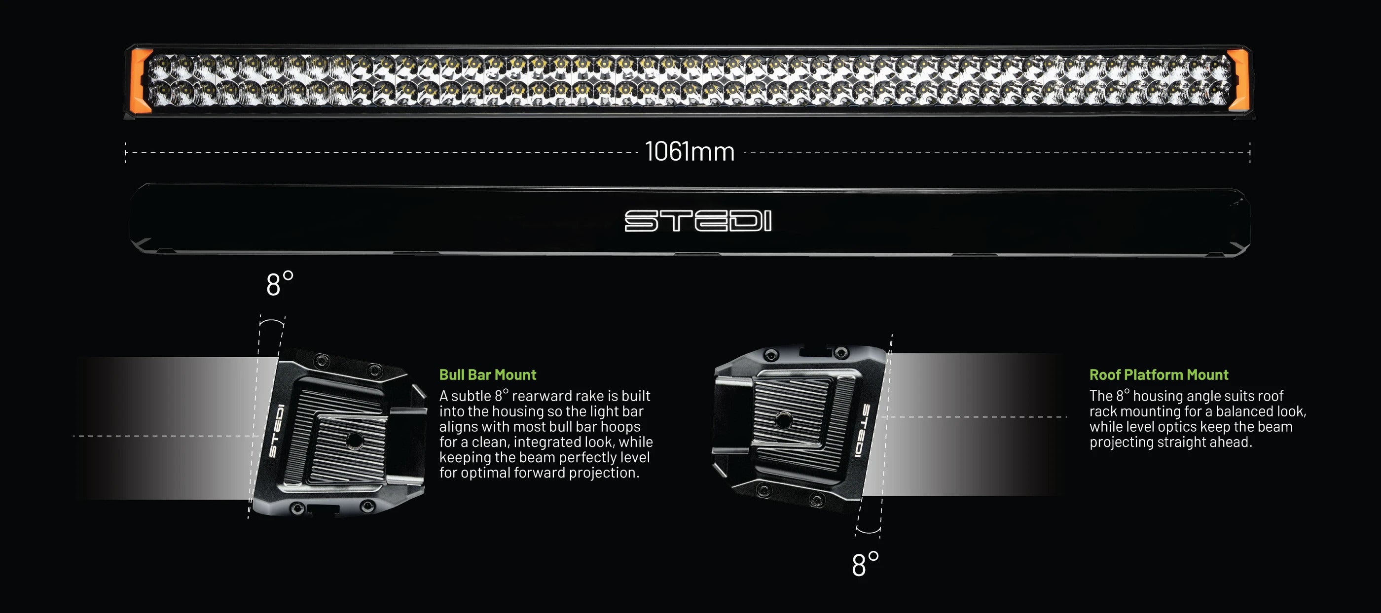STEDI Sport Plus, Double Row, 42 inch, 80 LED Light Bar