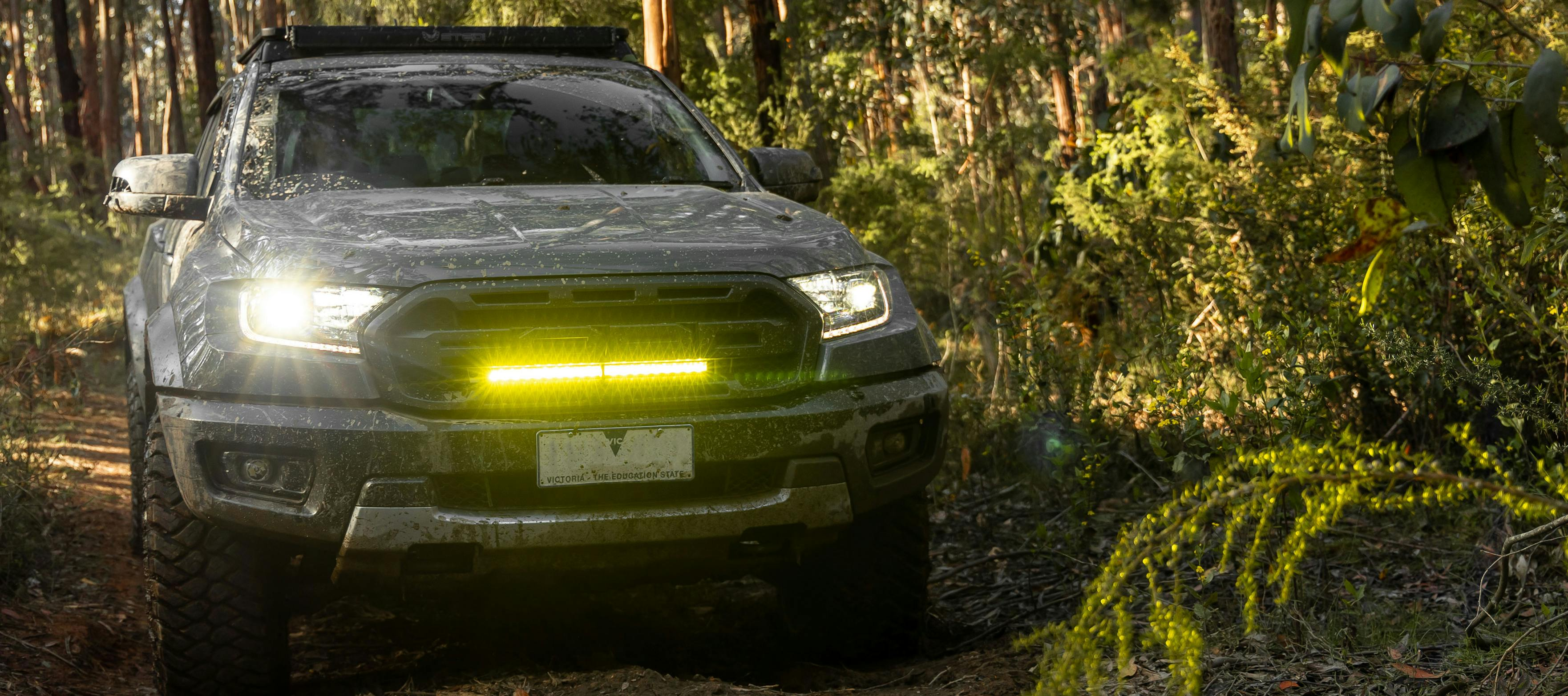 STEDI Ford Ranger Raptor PX3 Kühlergrill Befestigung mit ST1K + Fernlichtadapter