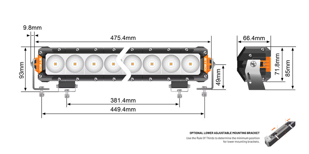 STEDI Light Bar ST3301 PRO 18.6 inches