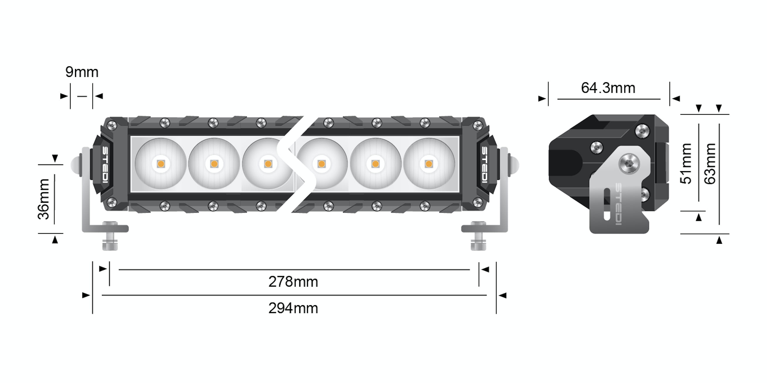 STEDI Light Bar ST3K 11.5 Zoll