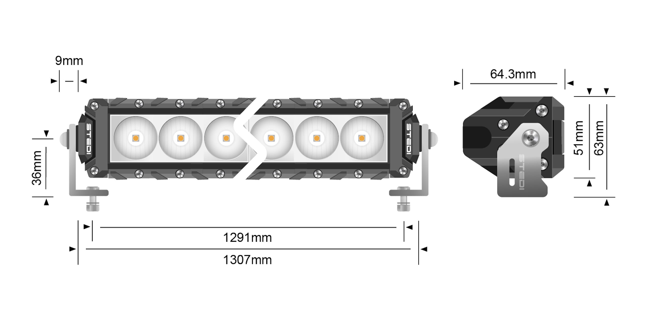 STEDI Light Bar ST3K 51.5 Zoll